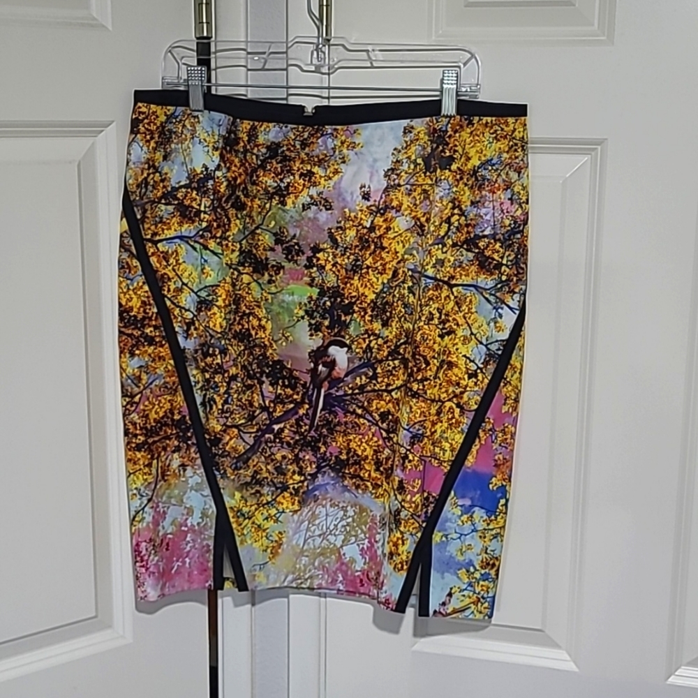 Ted Baker London bird and tree miniskirt